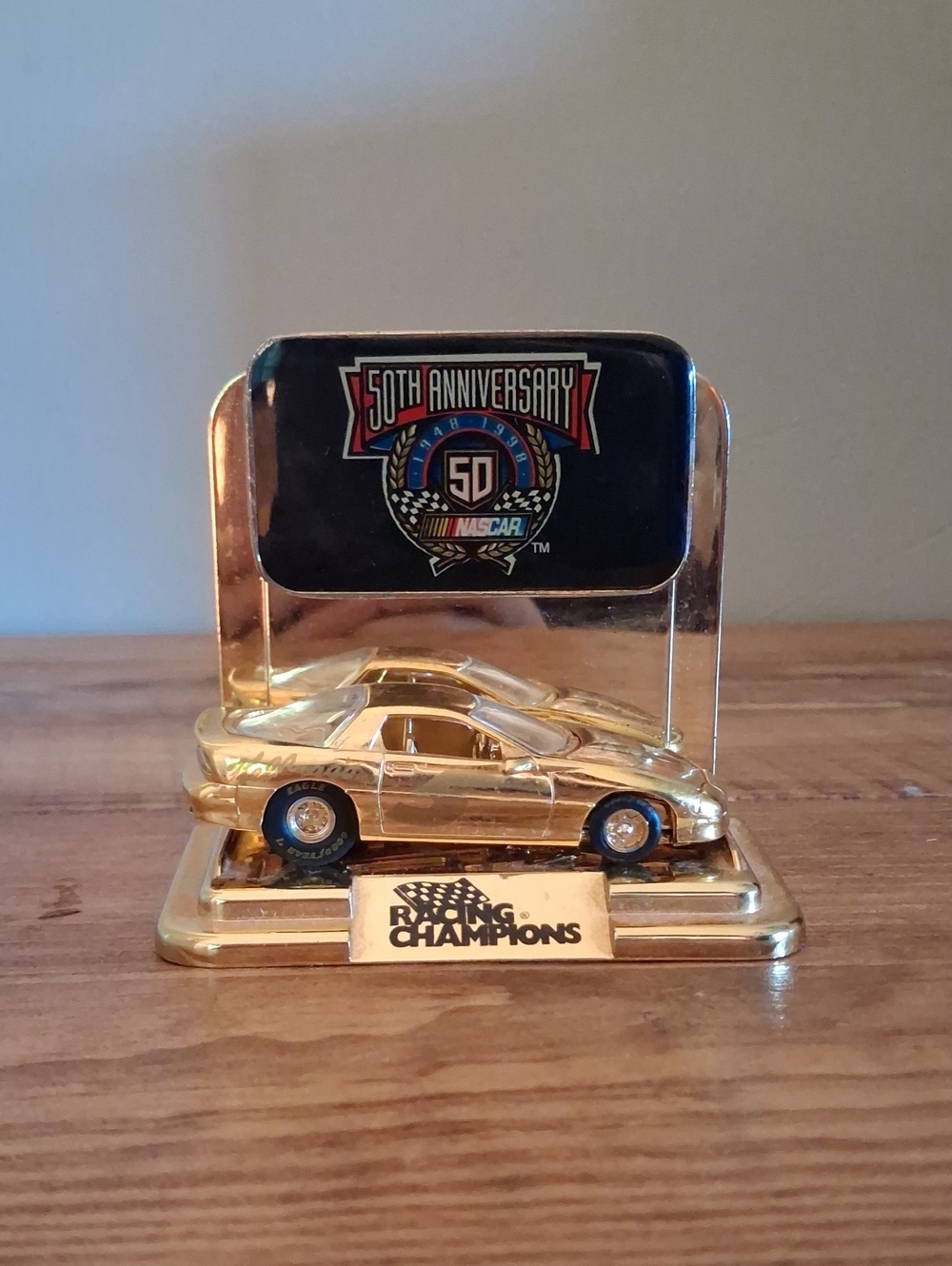 50th Anniversary Nascar Collectible Made Coated In A Thin Layer Of 24k Gold